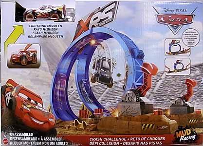 MATTEL CARS 2018 XTREME RACING SERIES MUD RACING TRACK SET CRASH CHALLENGE